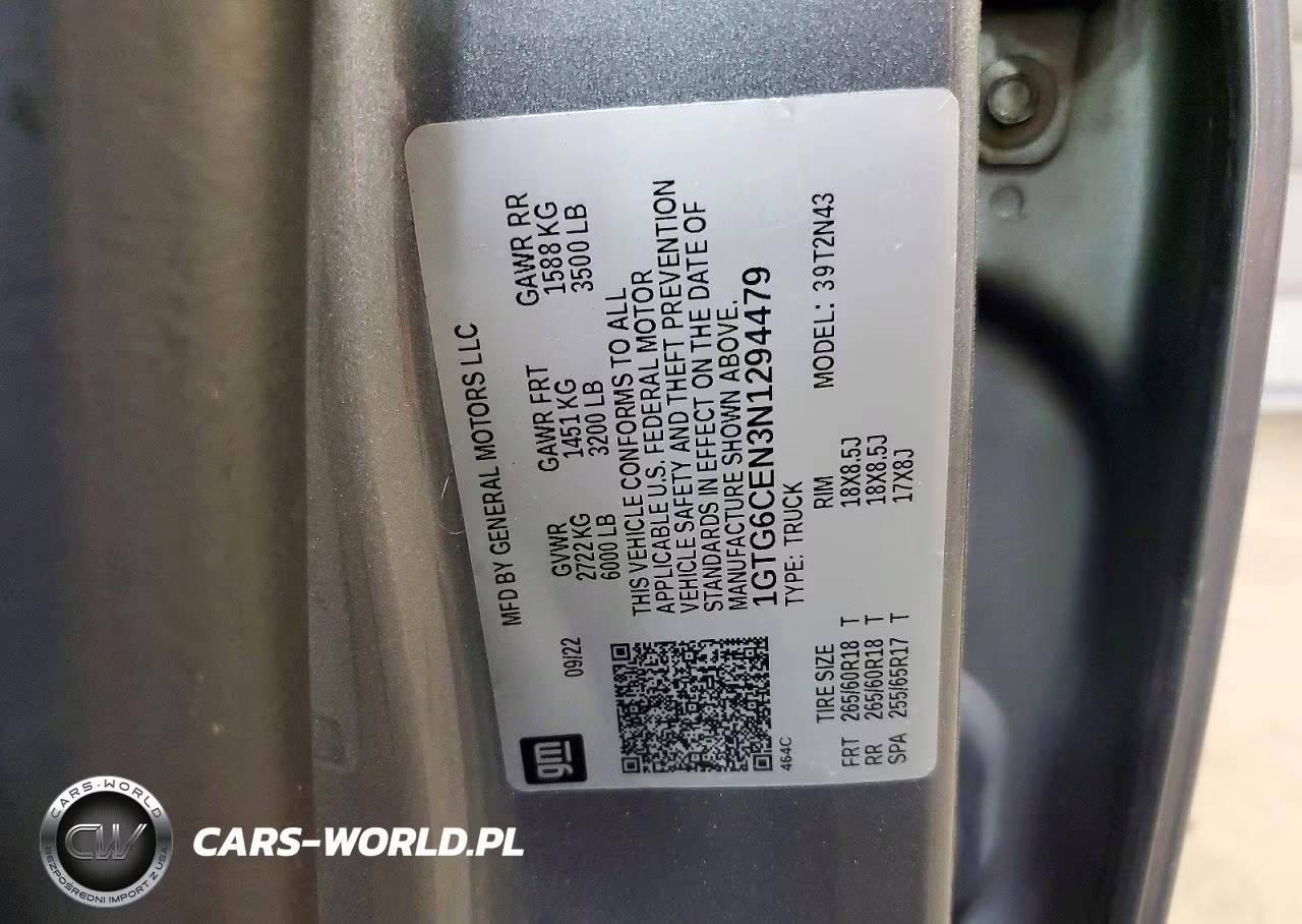2022 GMC Canyon Elevation VIN:1GTG6CEN3N1294479 - 13