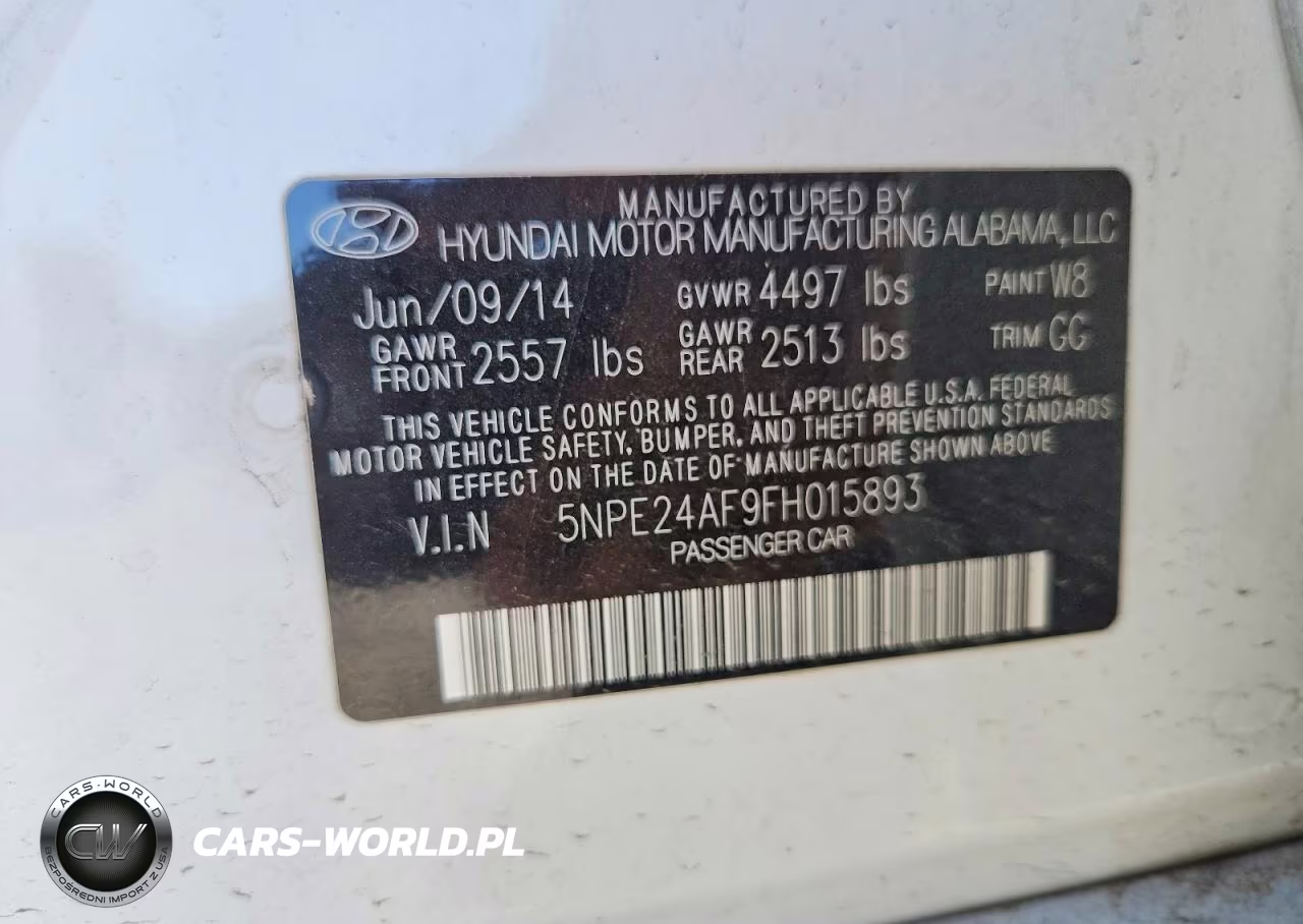 2015 Hyundai Sonata Se VIN:5NPE24AF9FH015893 - 13