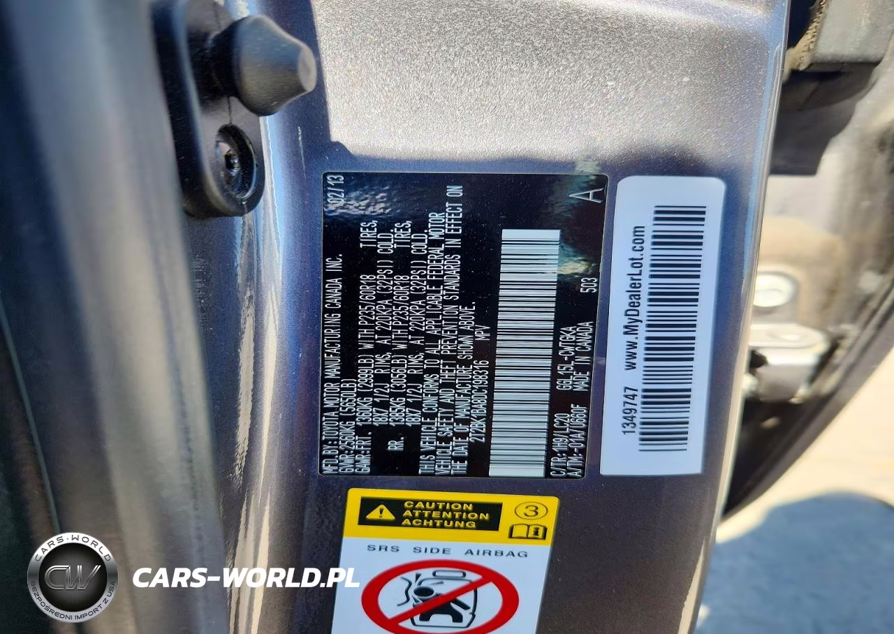 2013 Lexus Rx 350 Base VIN:2T2BK1BA8DC198316 - 13