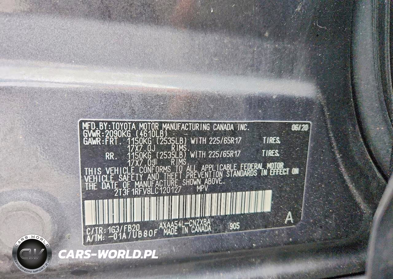 2020 Toyota Rav4 Le VIN:2T3F1RFV8LC120127 - 13