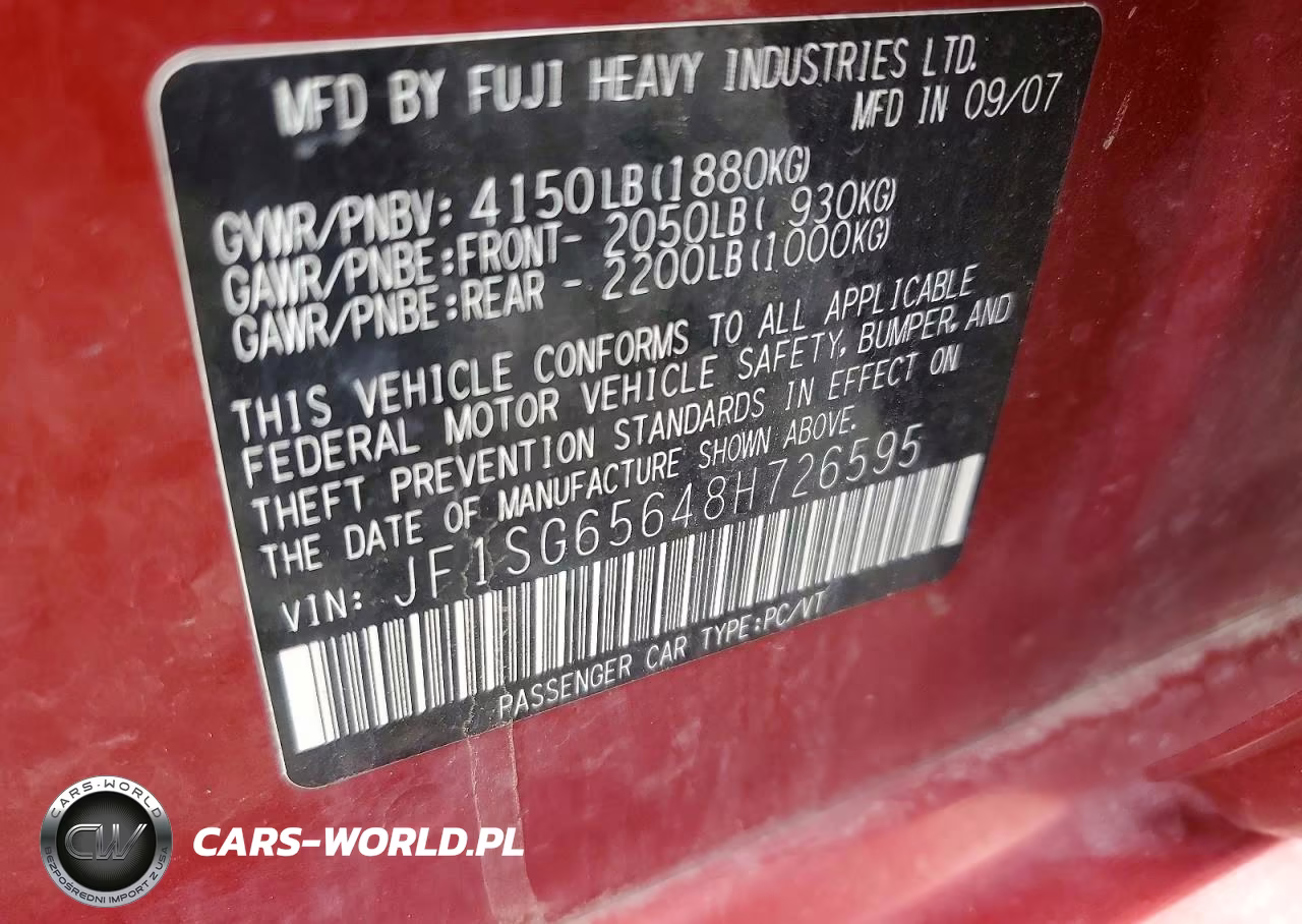 2008 Subaru Forester 2.5X Premium VIN:JF1SG65648H726595 - 12