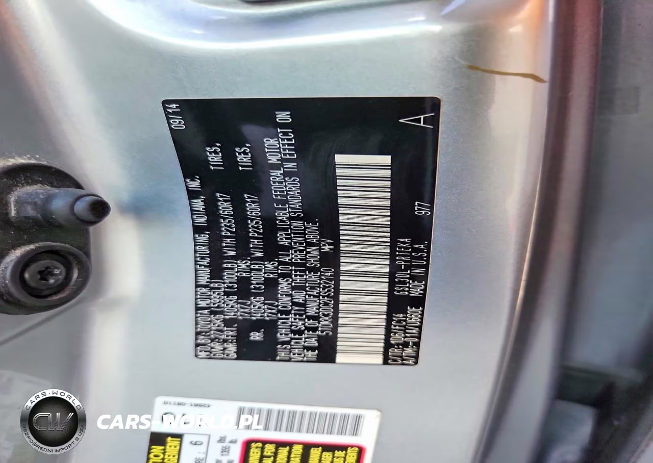 2015 Toyota Sienna Le VIN:5TDKK3DC2FS532140 - 13