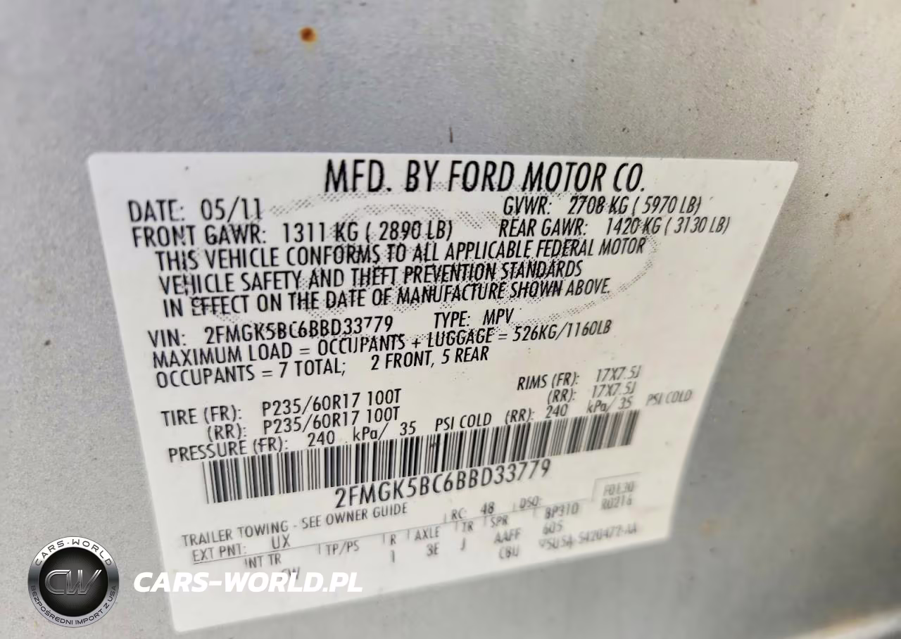 2011 Ford Flex Se VIN:2FMGK5BC6BBD33779 - 13