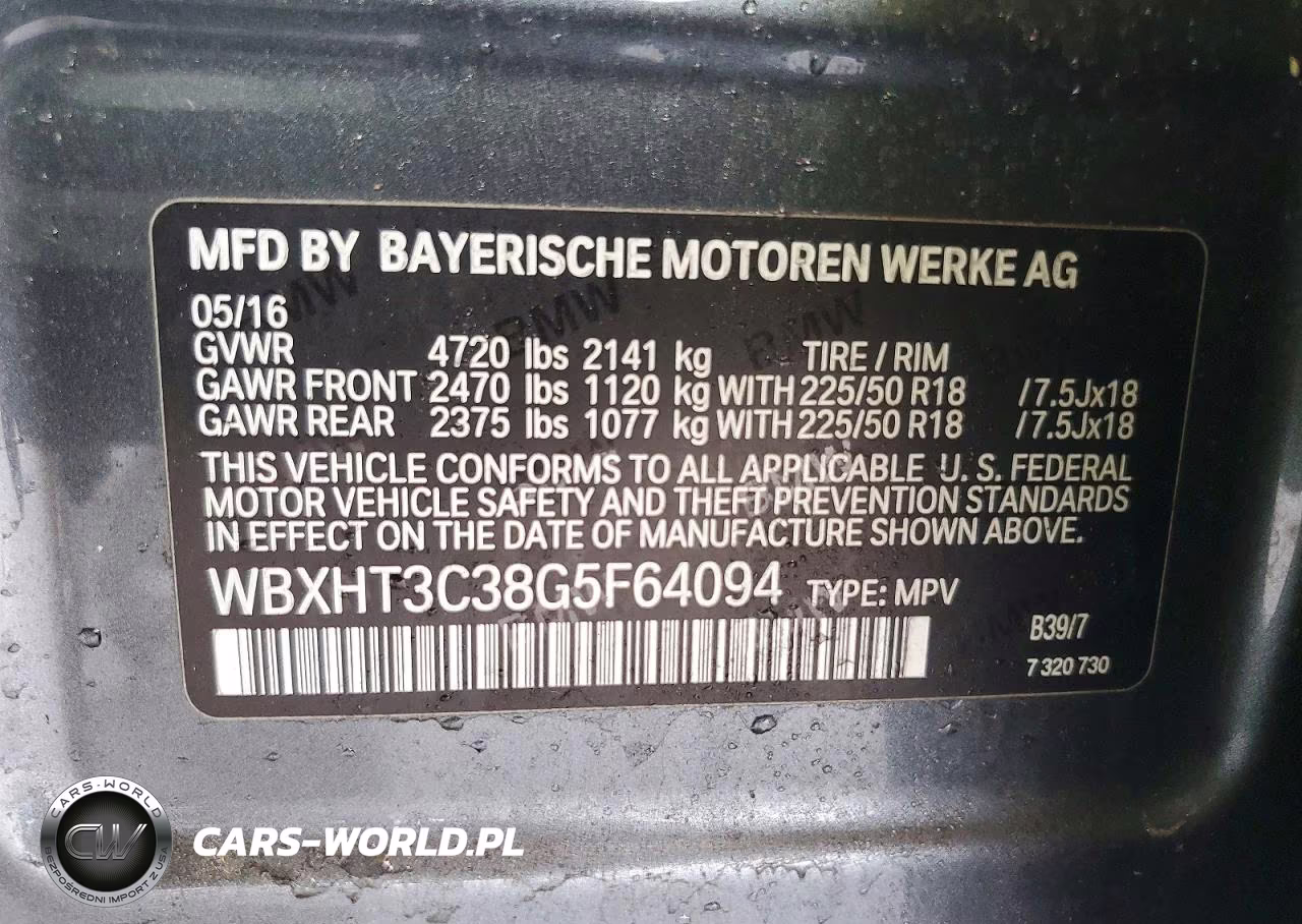 2016 BMW X1 xDrive28I VIN:WBXHT3C38G5F64094 - 14
