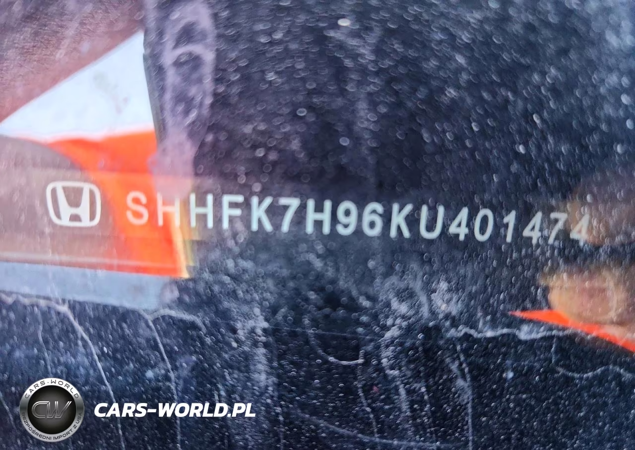 2019 Honda Civic Sport Touring VIN:SHHFK7H96KU401474 - 13
