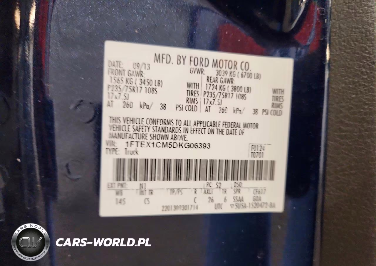 2013 Ford F150 Super Cab VIN:1FTEX1CM5DKG06393 - 12