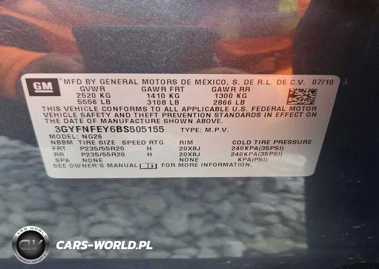 2011 Cadillac Srx Premium Collection VIN:3GYFNFEY6BS505155 - 12