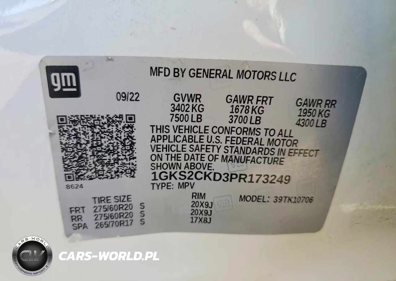 2023 GMC Yukon At4 VIN:1GKS2CKD3PR173249 - 13