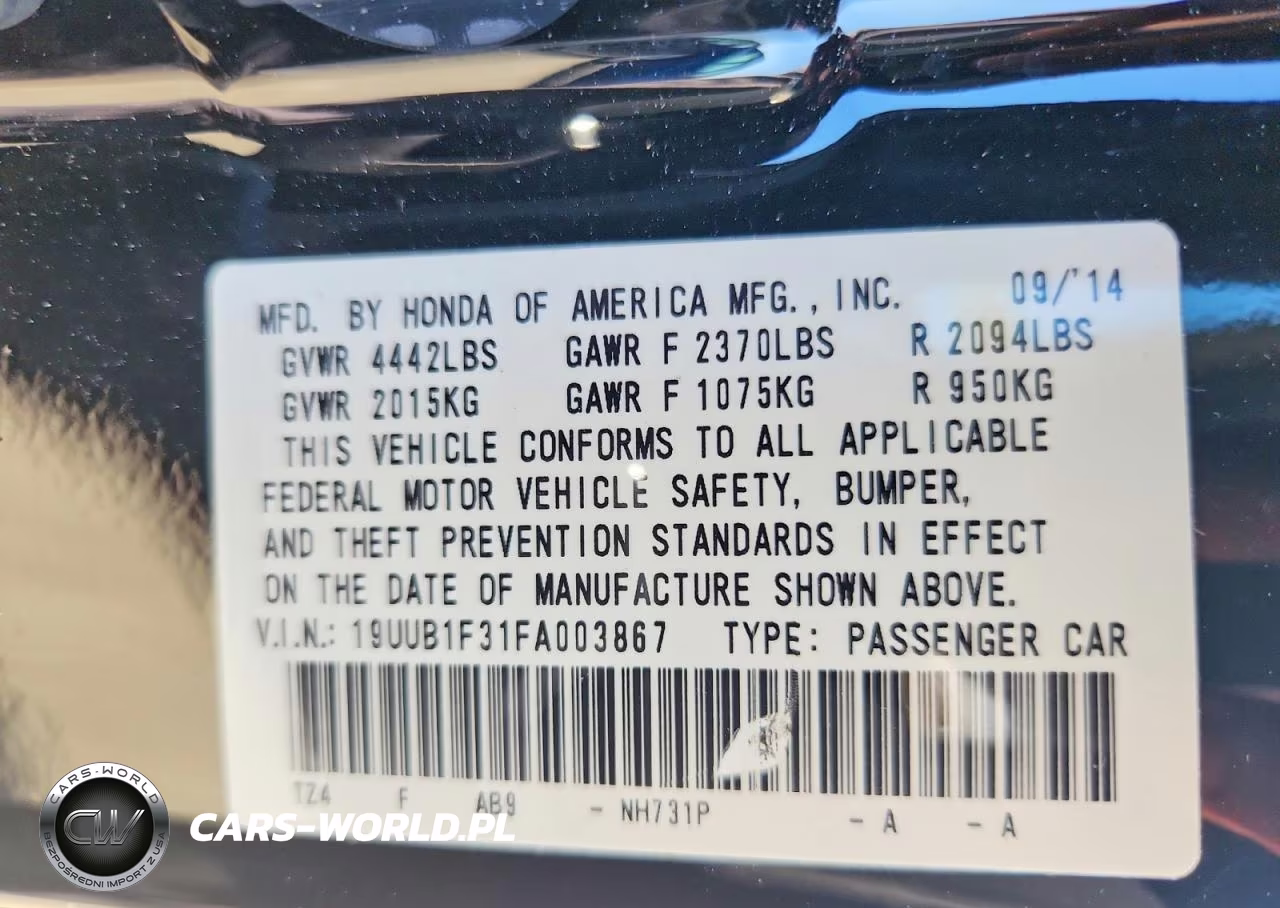 2015 Acura Tlx VIN:19UUB1F31FA003867 - 13