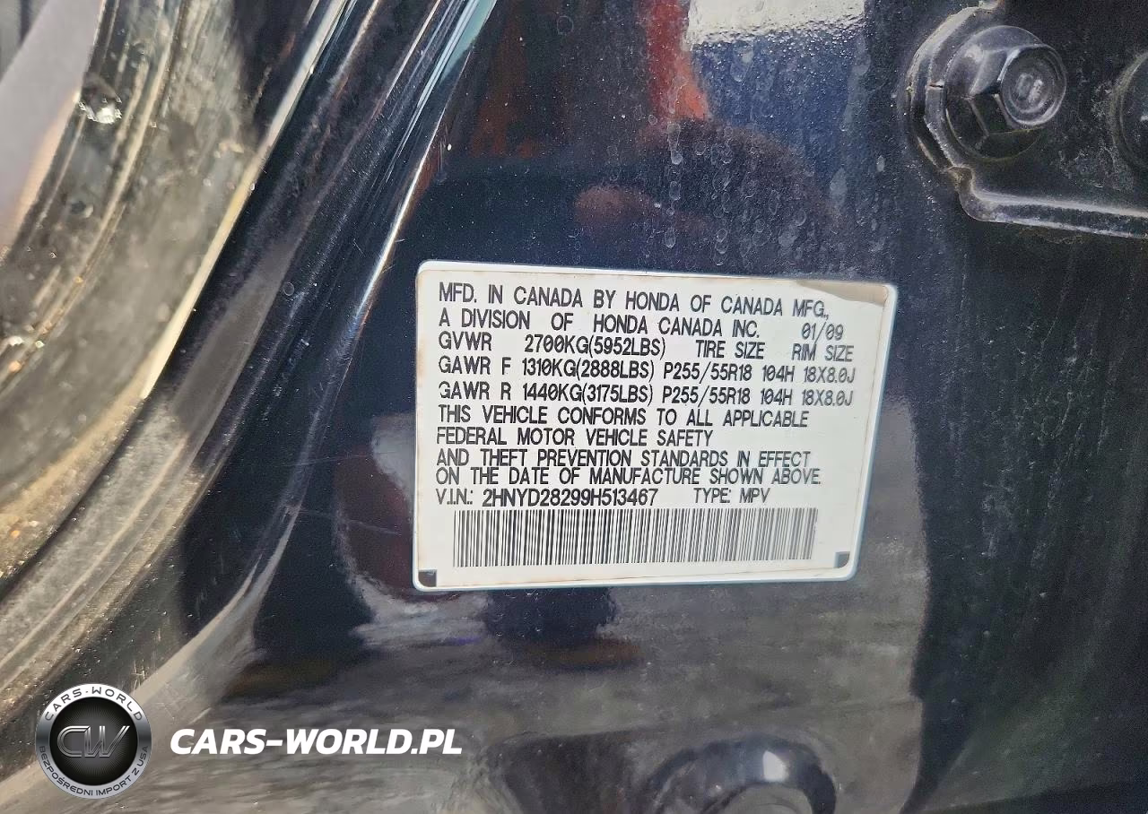 2009 Acura Mdx VIN:2HNYD28299H513467 - 14