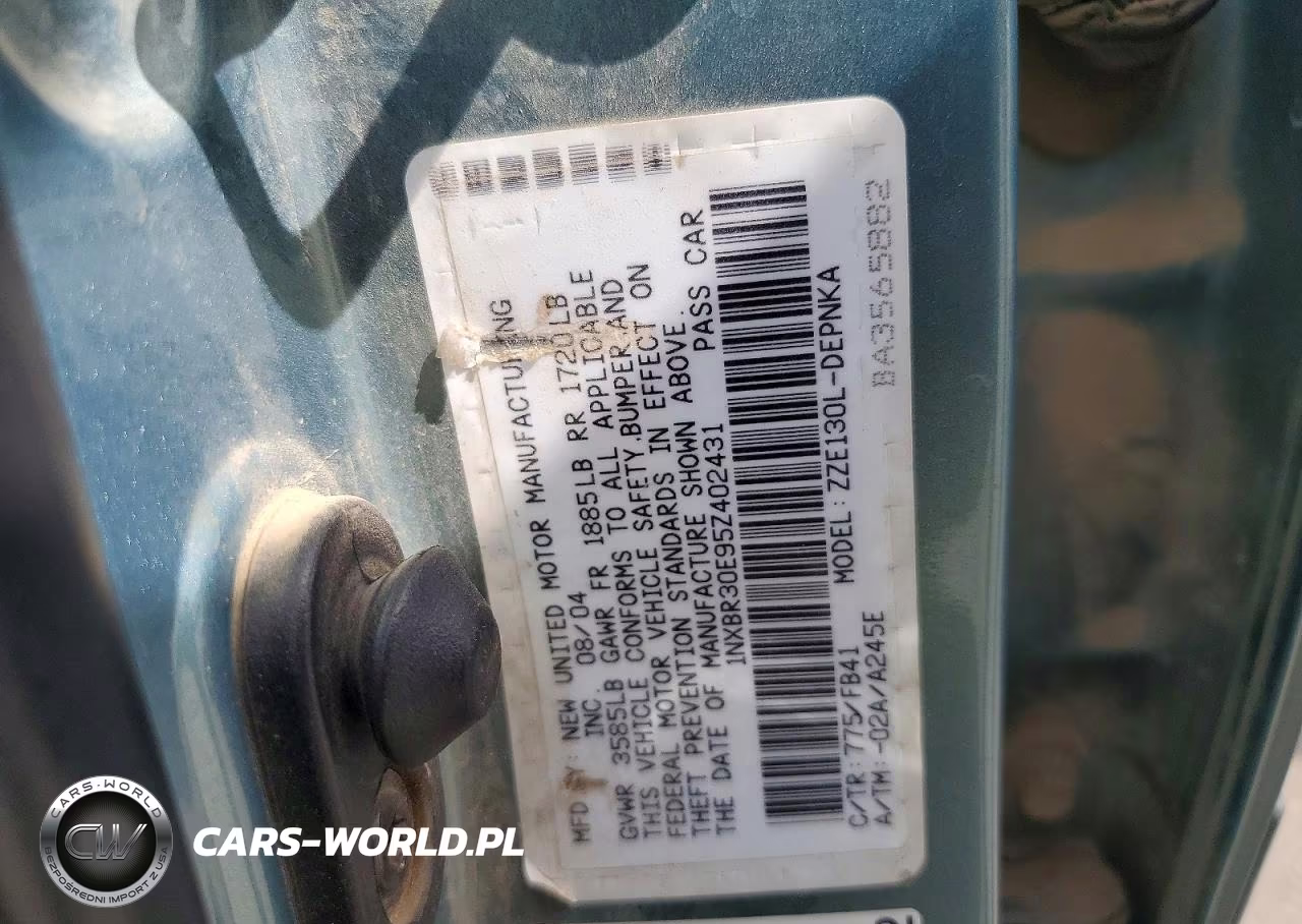 2005 Toyota Corolla Le VIN:1NXBR30E95Z402431 - 12