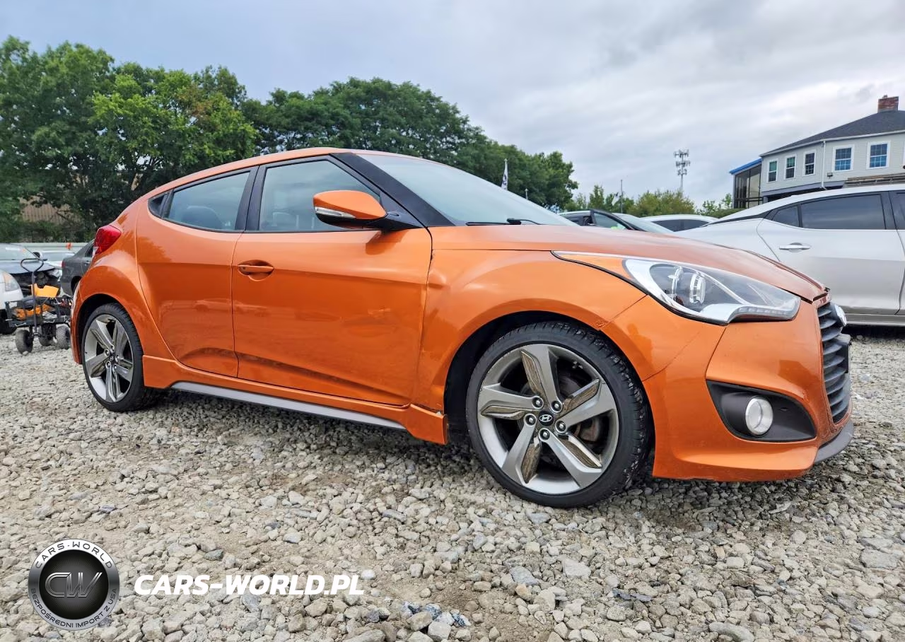 2013 Hyundai Veloster Turbo VIN:KMHTC6AE9DU169302 - 4