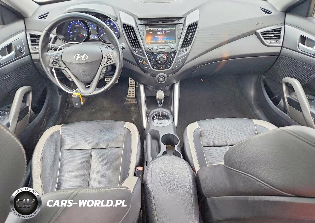 2013 Hyundai Veloster Turbo VIN:KMHTC6AE9DU169302 - 8