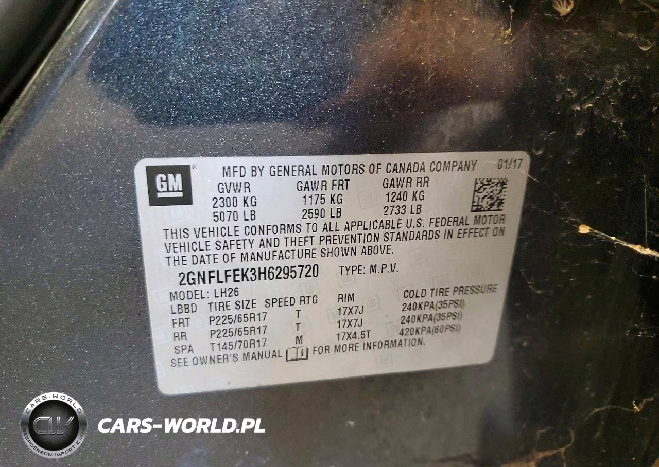2017 Chevrolet Equinox Lt VIN:2GNFLFEK3H6295720 - 13
