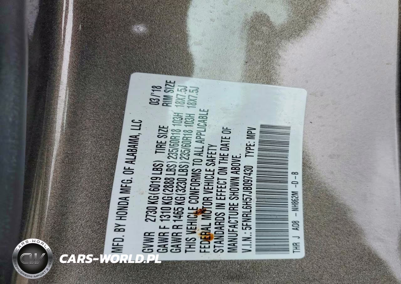 2018 Honda Odyssey Ex VIN:5FNRL6H57JB097430 - 14