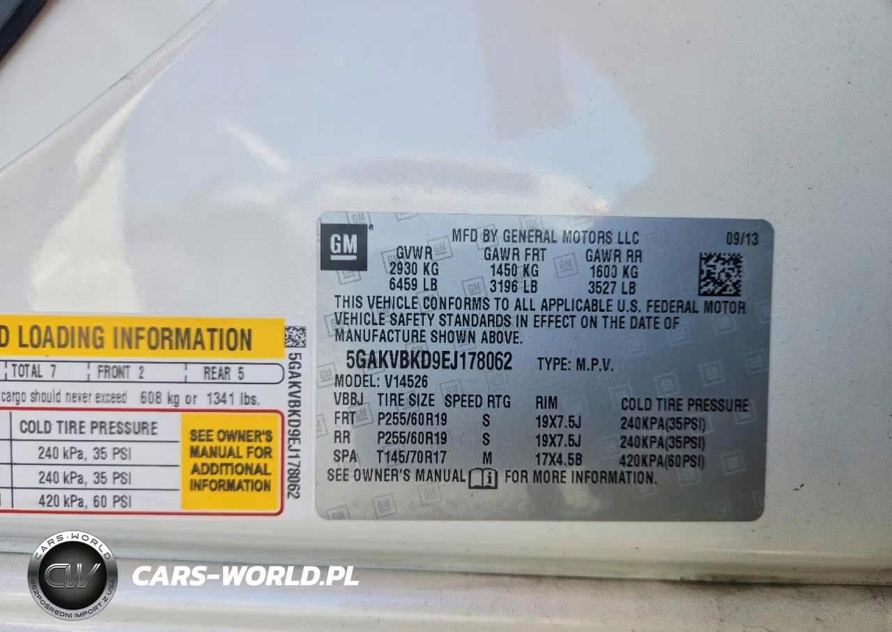 2014 Buick Enclave VIN:5GAKVBKD9EJ178062 - 13