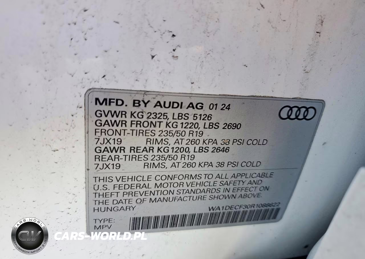 2024 Audi Q3 Premium S Line 45 VIN:WA1DECF30R1088622 - 12