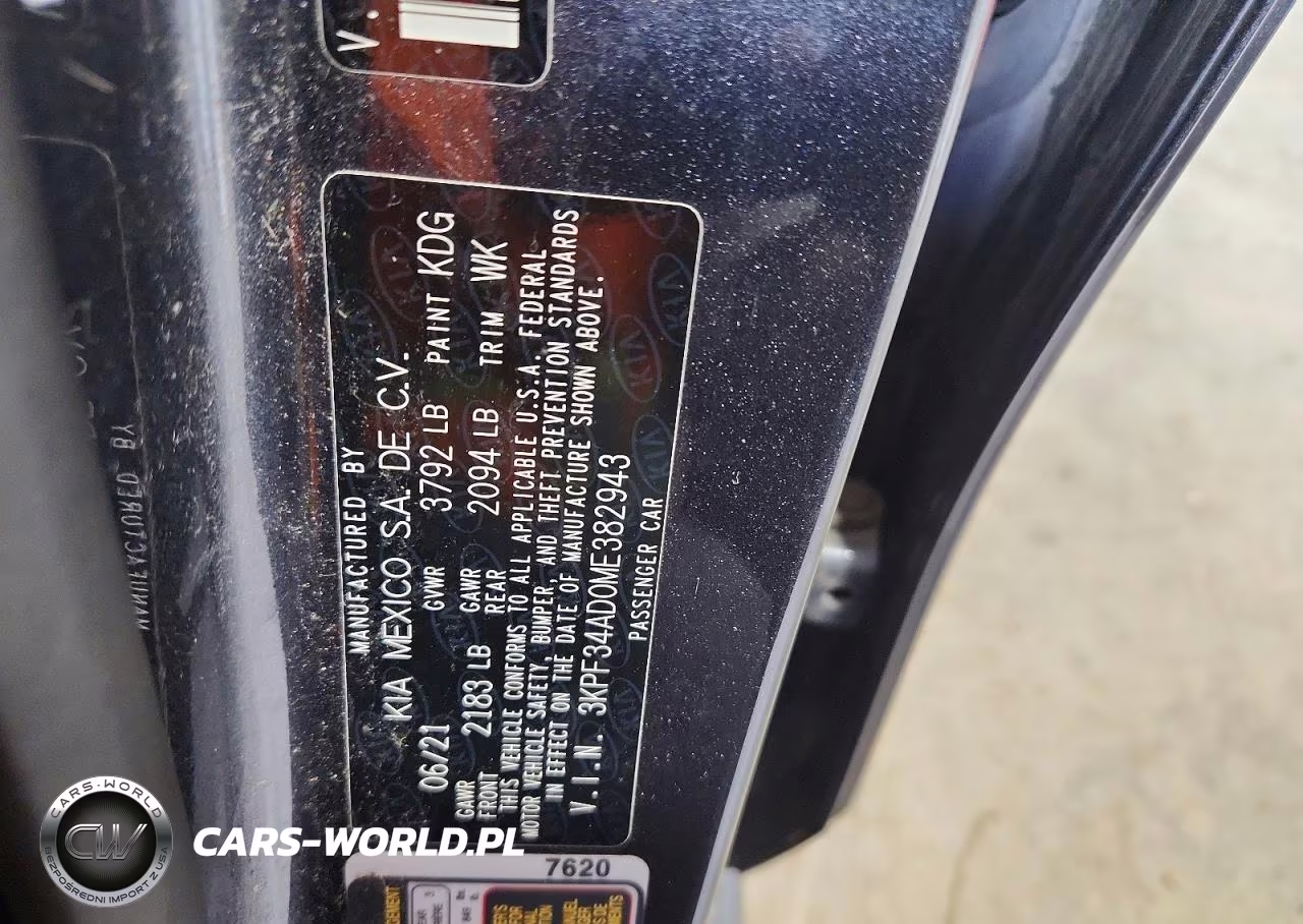 2021 Kia Forte Gt Line VIN:3KPF34AD0ME382943 - 12