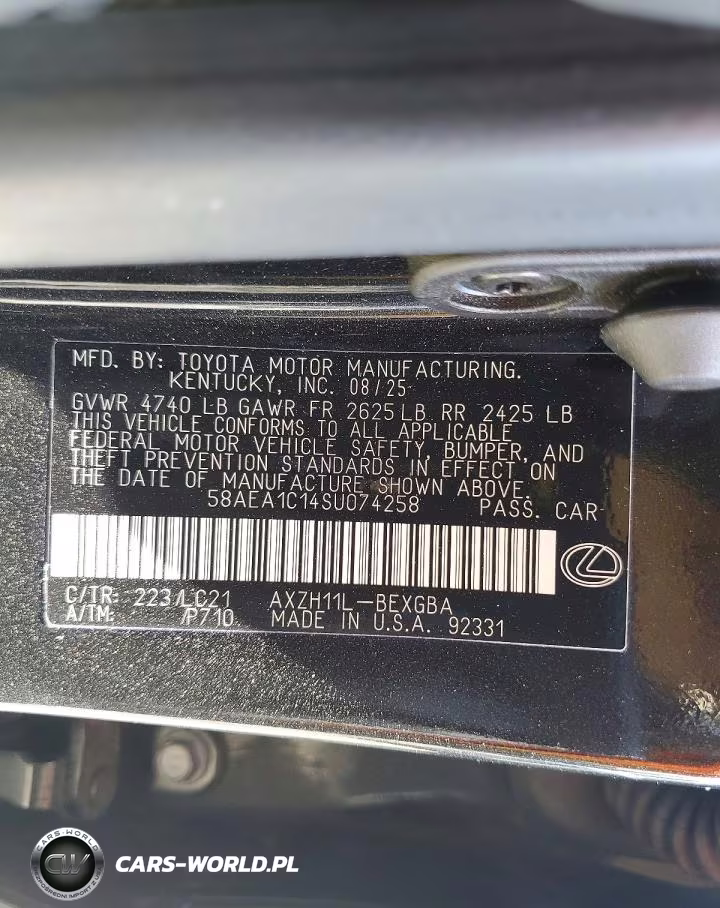 2025 Lexus Es 300H Luxury VIN:58AEA1C14SU074258 - 13