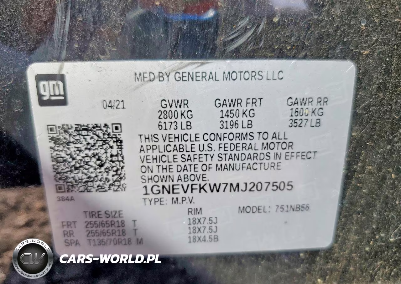 2021 Chevrolet Traverse Ls VIN:1GNEVFKW7MJ207505 - 13