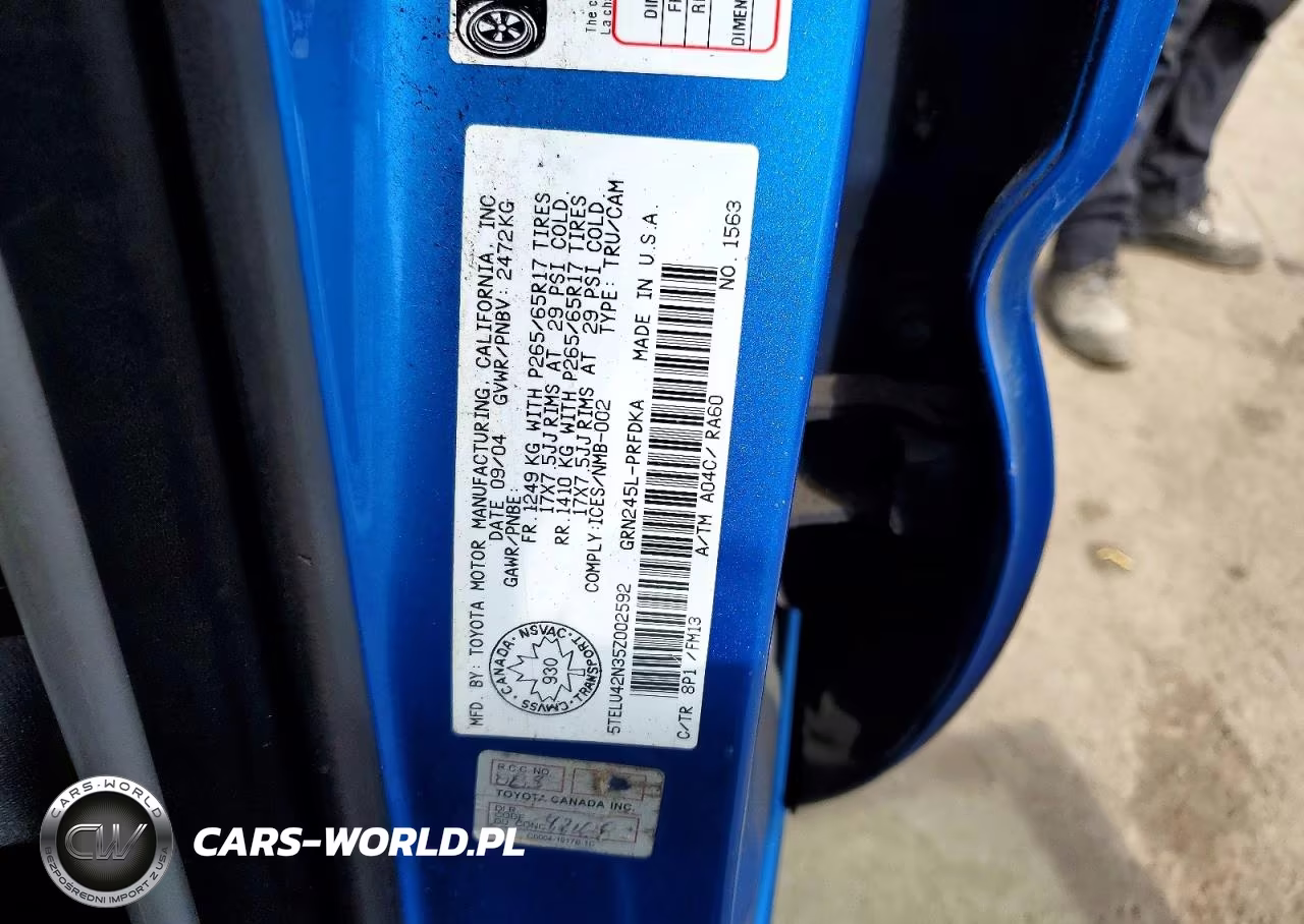 2005 Toyota Tacoma Double Cab VIN:5TELU42N35Z002592 - 13