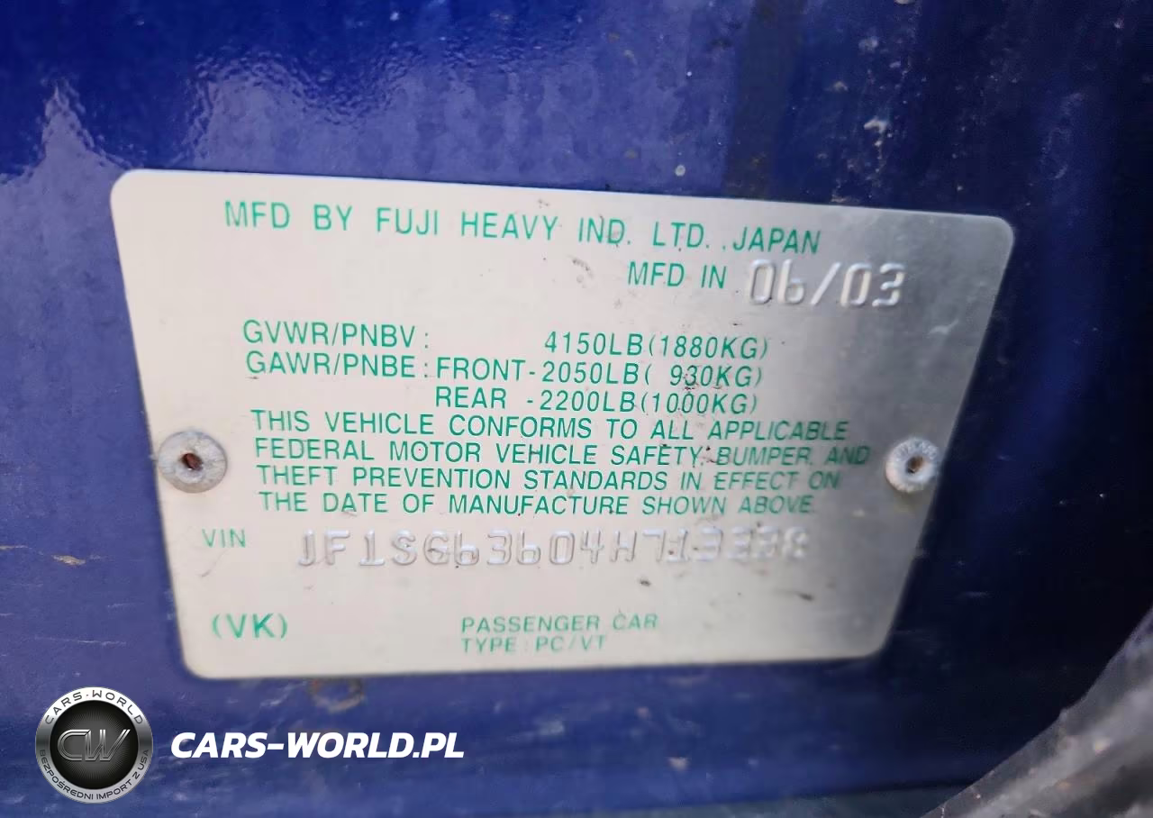 2004 Subaru Forester 2.5X VIN:JF1SG63604H713338 - 14