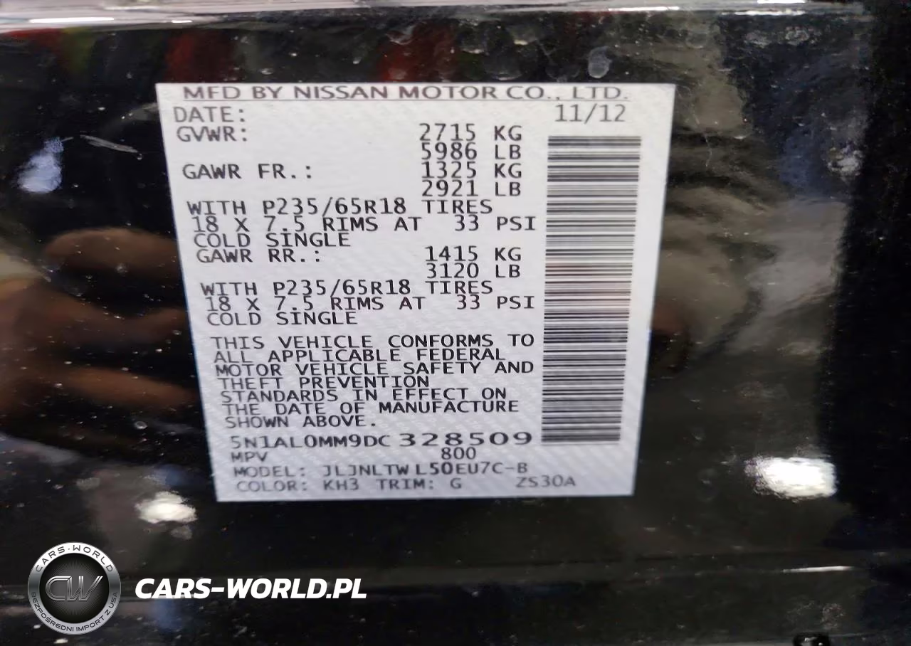 2013 Infiniti Jx35 Base VIN:5N1AL0MM9DC328509 - 13
