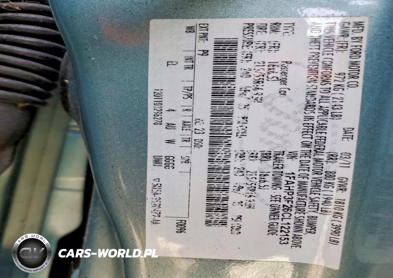 2012 Ford Focus Se VIN:1FAHP3F26CL122153 - 12