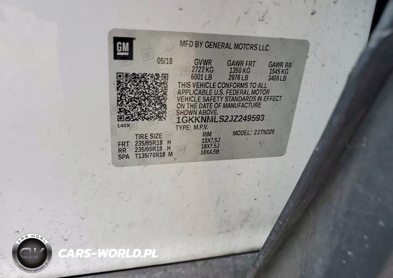 2018 GMC Acadia Slt-1 VIN:1GKKNMLS2JZ249593 - 13