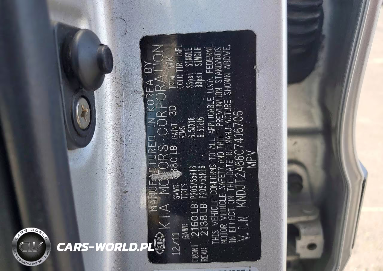 2012 Kia Soul + VIN:KNDJT2A66C7416706 - 13
