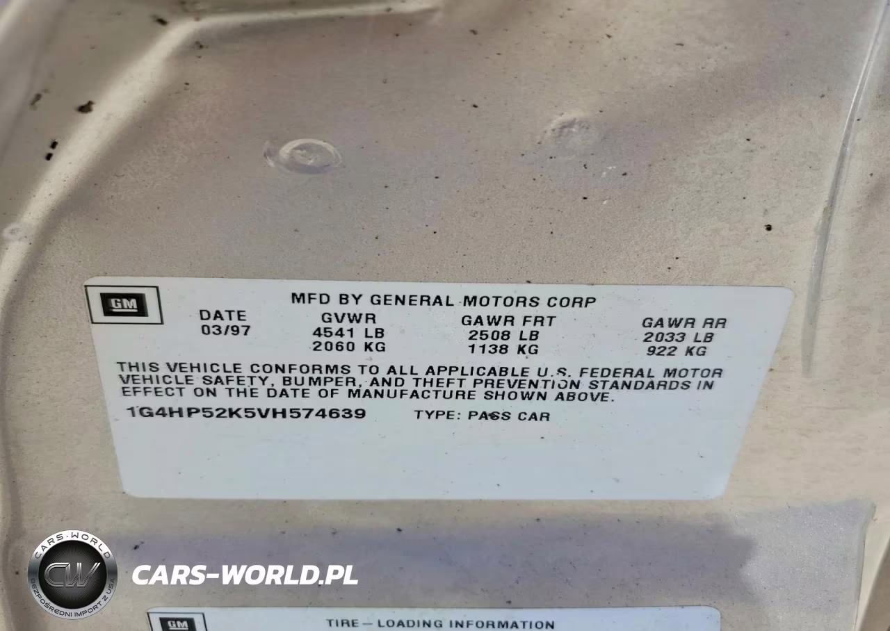 1997 Buick Lesabre Custom VIN:1G4HP52K5VH574639 - 12