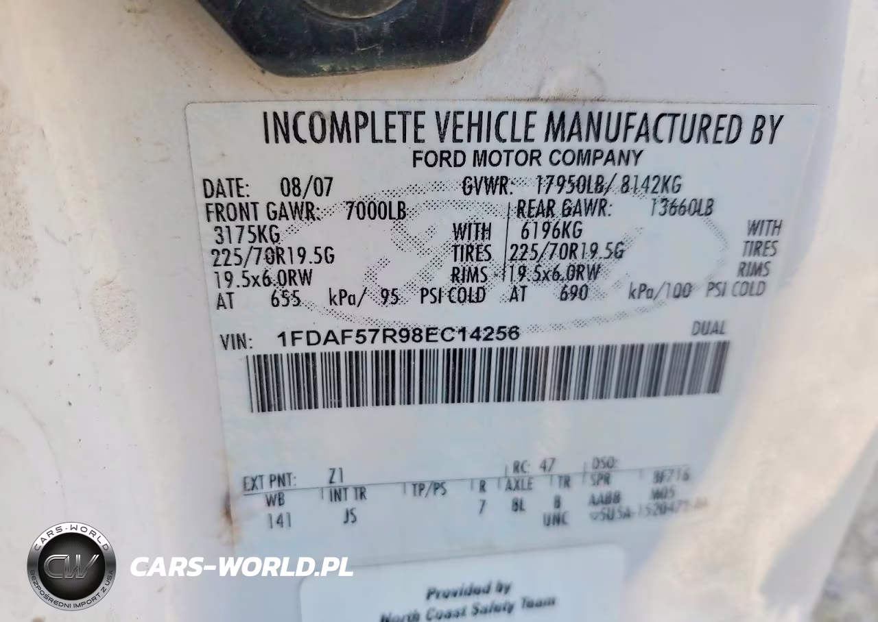2008 Ford F550 Super Duty Bucket Truck VIN:1FDAF57R98EC14256 - 12