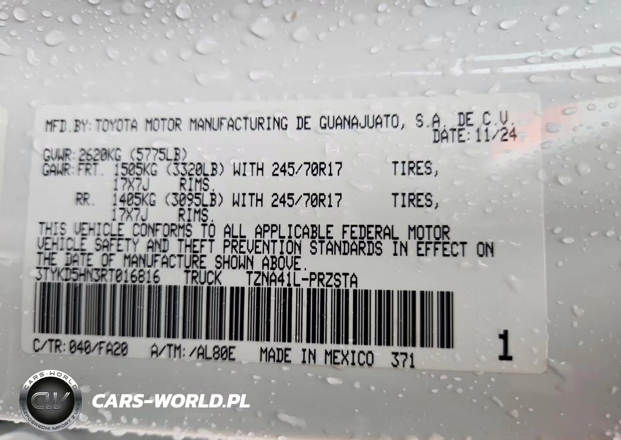 2024 Toyota Tacoma Sr VIN:3TYKD5HN3RT016816 - 12