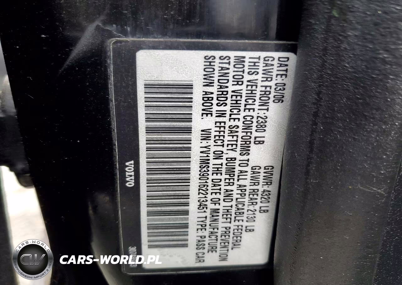 2006 Volvo S40 2.4I VIN:YV1MS390162213451 - 12