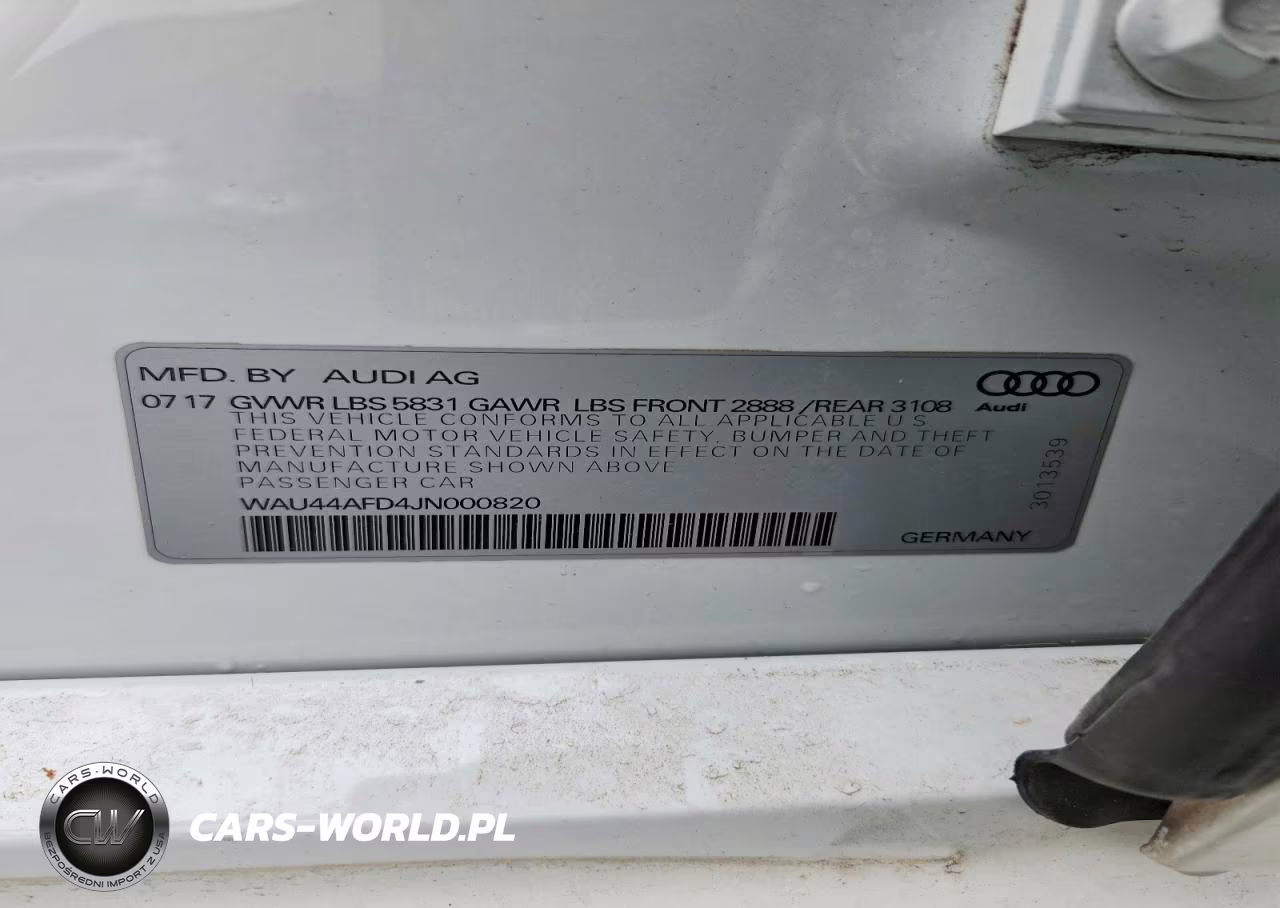2018 Audi A8 L Quattro VIN:WAU44AFD4JN000820 - 12