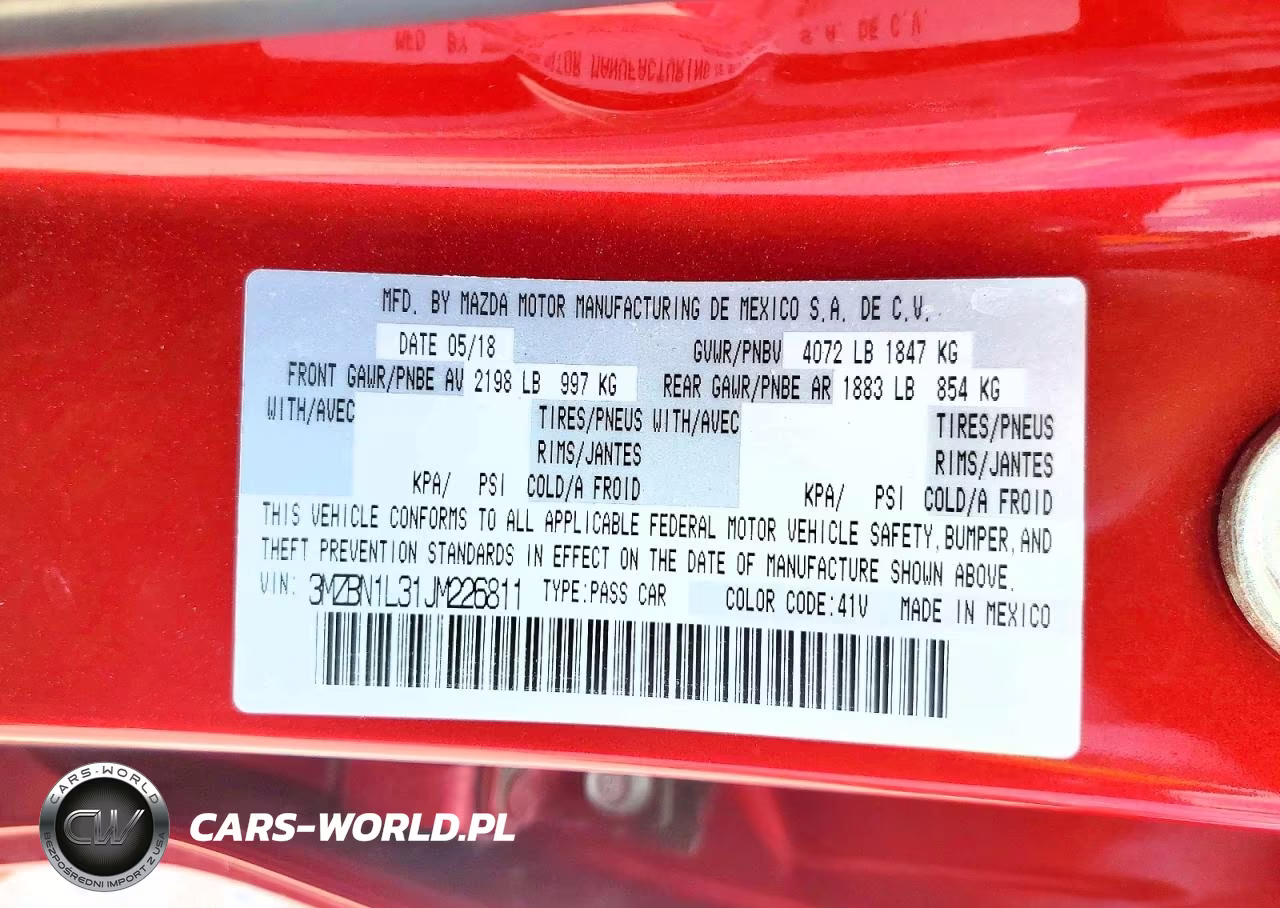 2018 Mazda 3 Touring VIN:3MZBN1L31JM226811 - 12