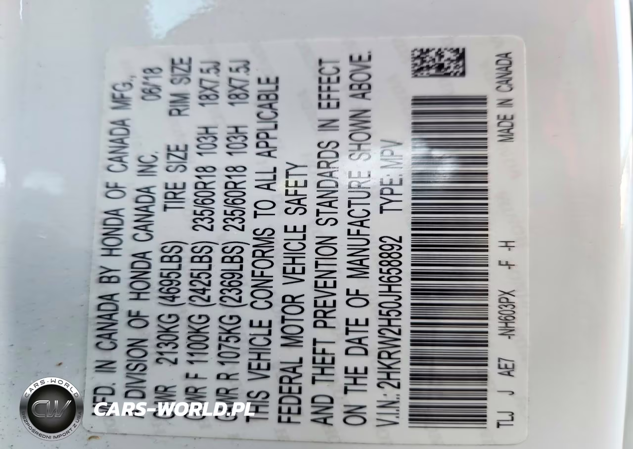 2018 Honda Cr-V Ex VIN:2HKRW2H50JH658892 - 13