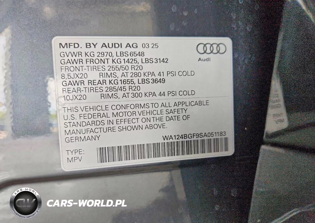 2025 Audi Q6 E-Tron Premium Plus VIN:WA124BGF9SA051183 - 13