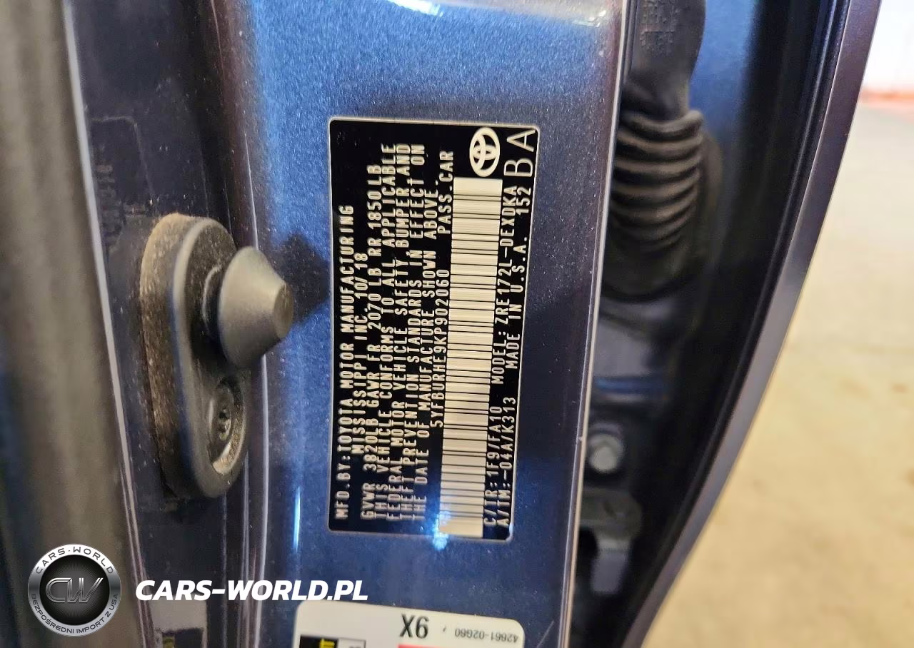 2019 Toyota Corolla L VIN:5YFBURHE9KP902060 - 12