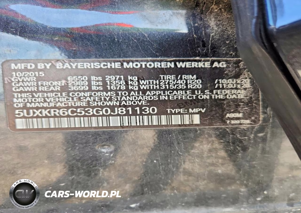 2016 BMW X5 XDRIVE50I VIN:5UXKR6C53G0J81130 - 13