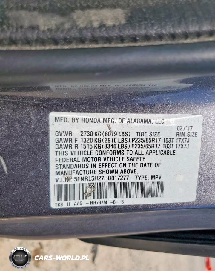2017 Honda Odyssey Lx VIN:5FNRL5H27HB017277 - 13