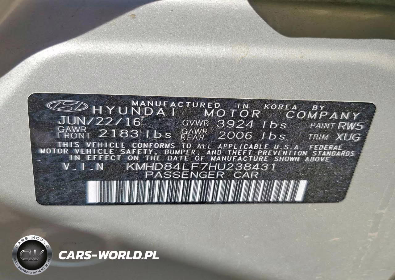2017 Hyundai Elantra Value Edition VIN:KMHD84LF7HU238431 - 12