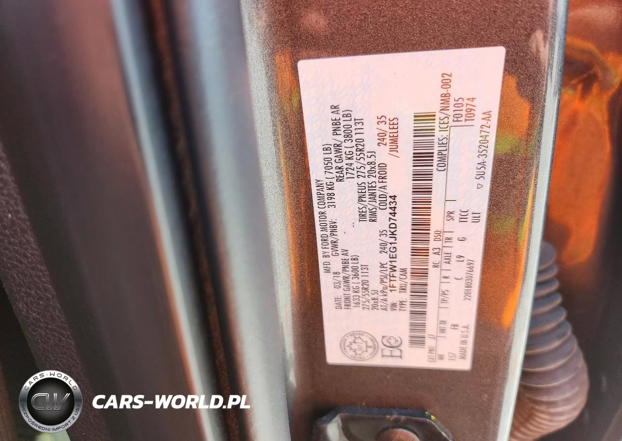 2018 Ford F150 Supercrew VIN:1FTFW1EG1JKD74434 - 12