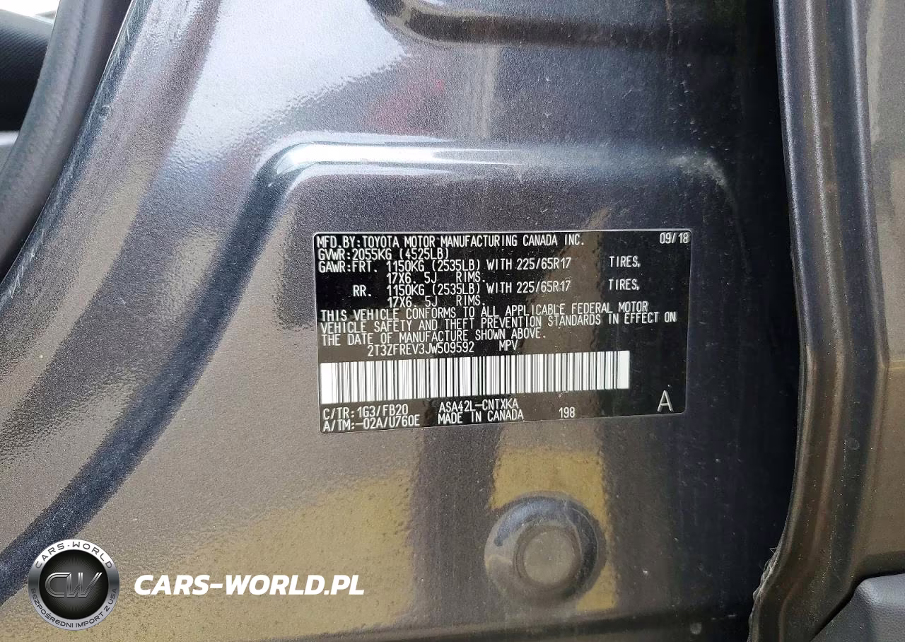 2018 Toyota Rav4 Le VIN:2T3ZFREV3JW509592 - 14