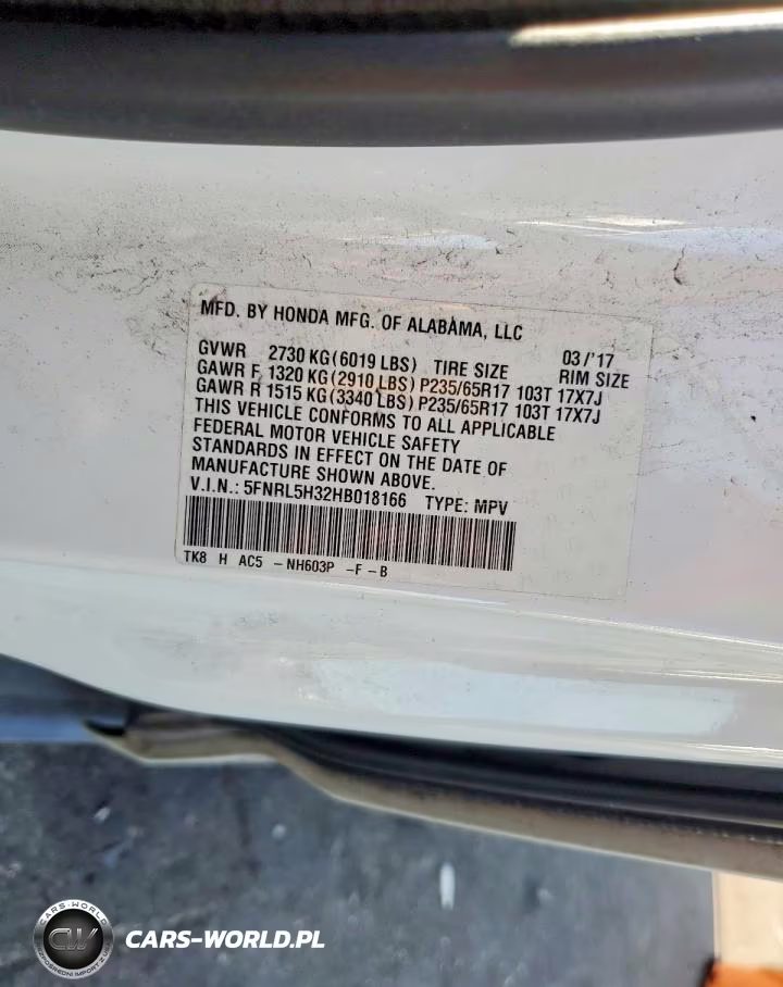 2017 Honda Odyssey VIN:5FNRL5H32HB018166 - 13