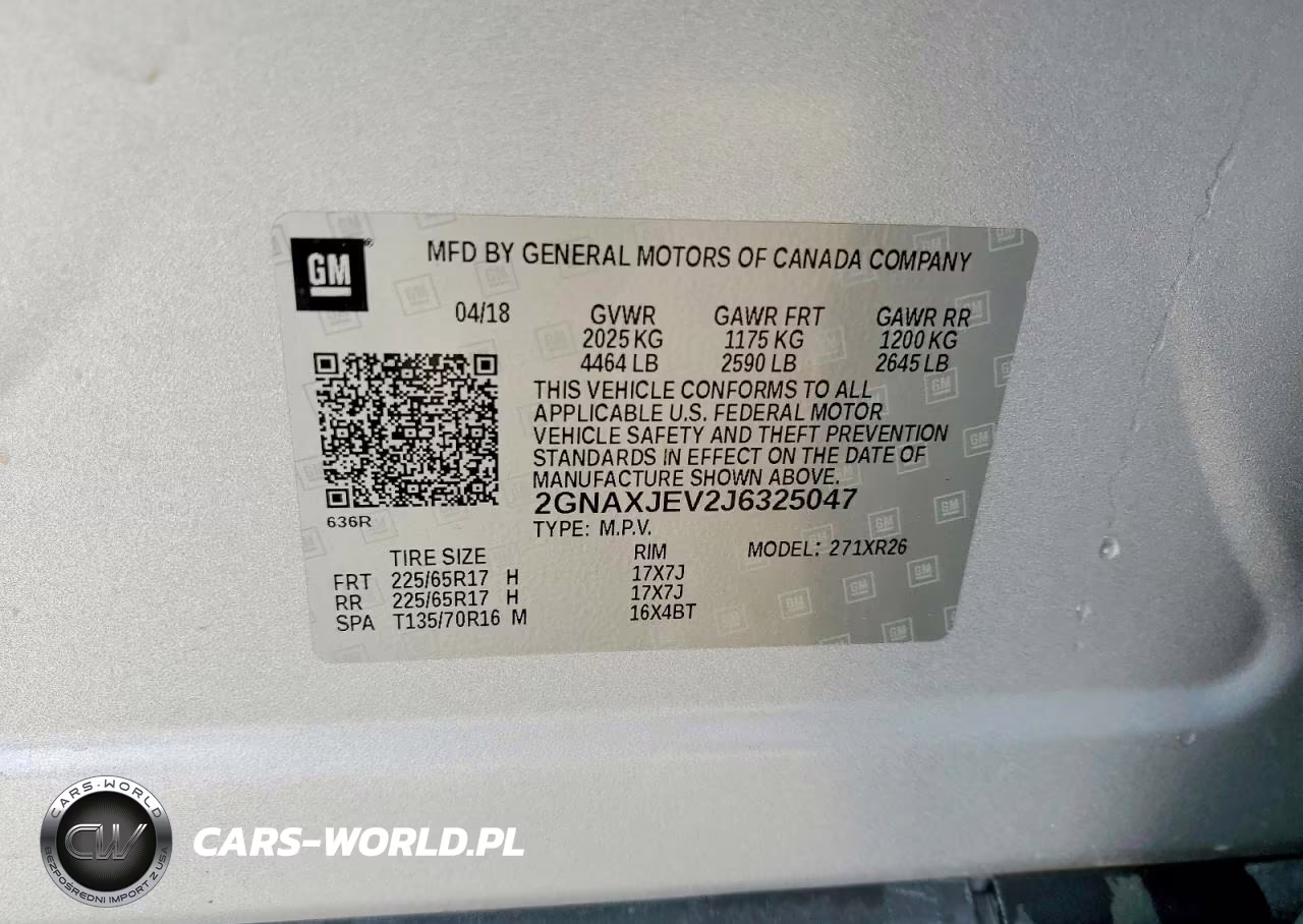2018 Chevrolet Equinox Lt VIN:2GNAXJEV2J6325047 - 13