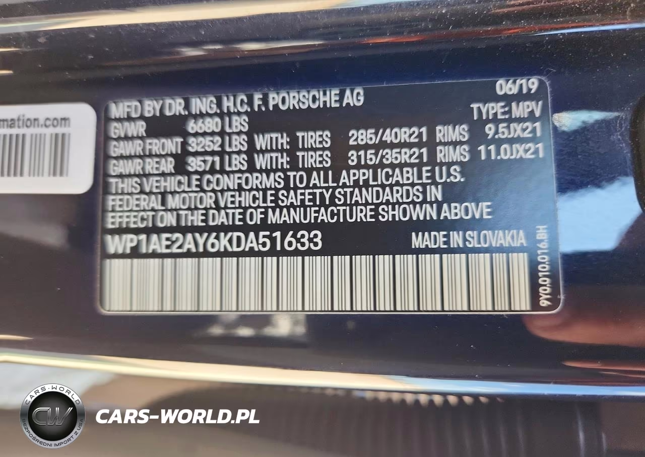 2019 Porsche Cayenne Se Hybrid VIN:WP1AE2AY6KDA51633 - 13