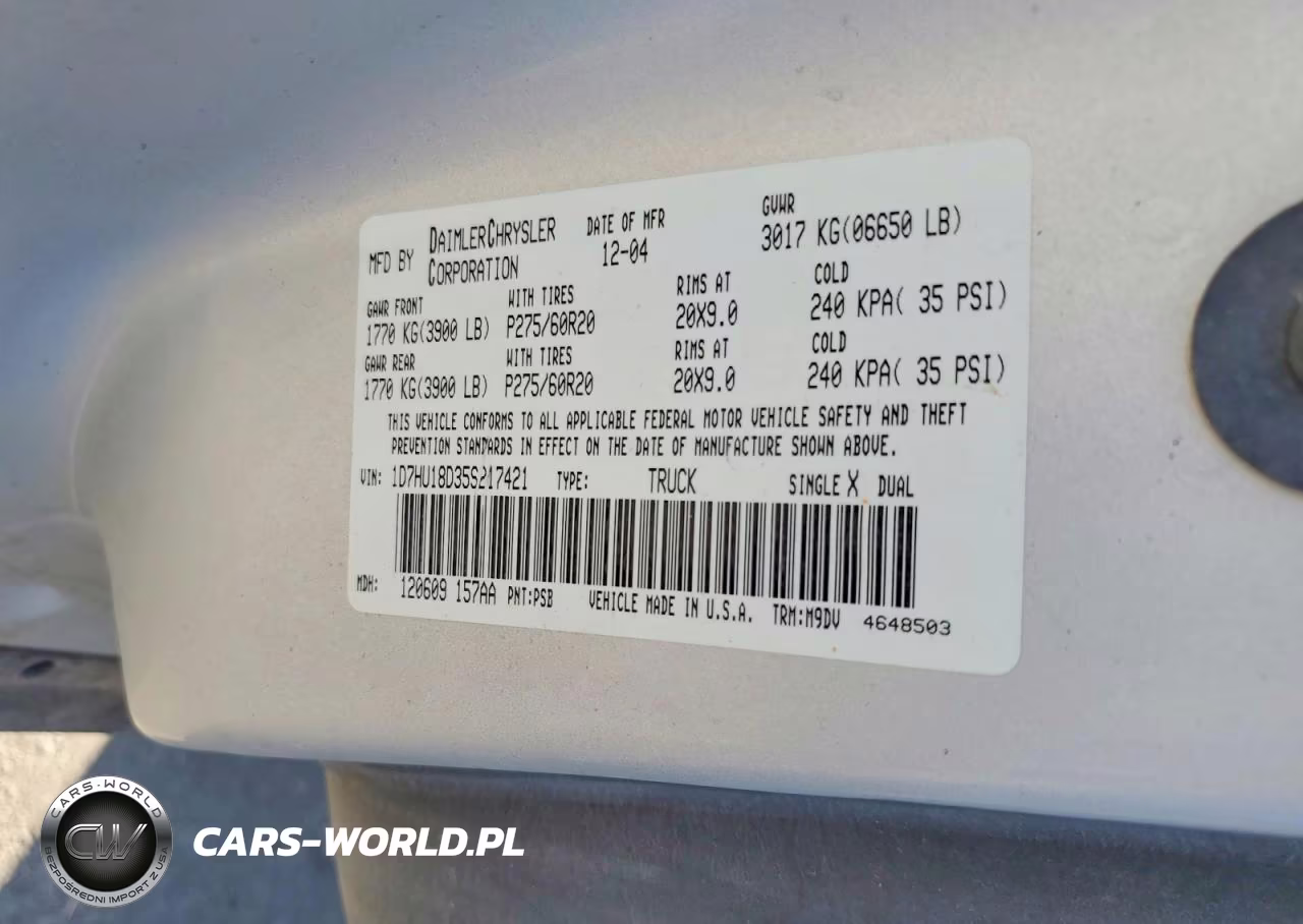 2005 Dodge Ram 1500 St VIN:1D7HU18D35S217421 - 12