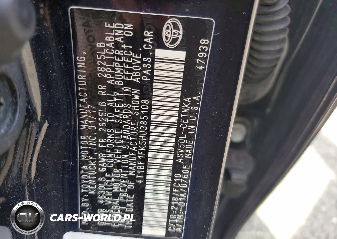 2017 Toyota Camry Le VIN:4T1BF1FK5HU385108 - 12