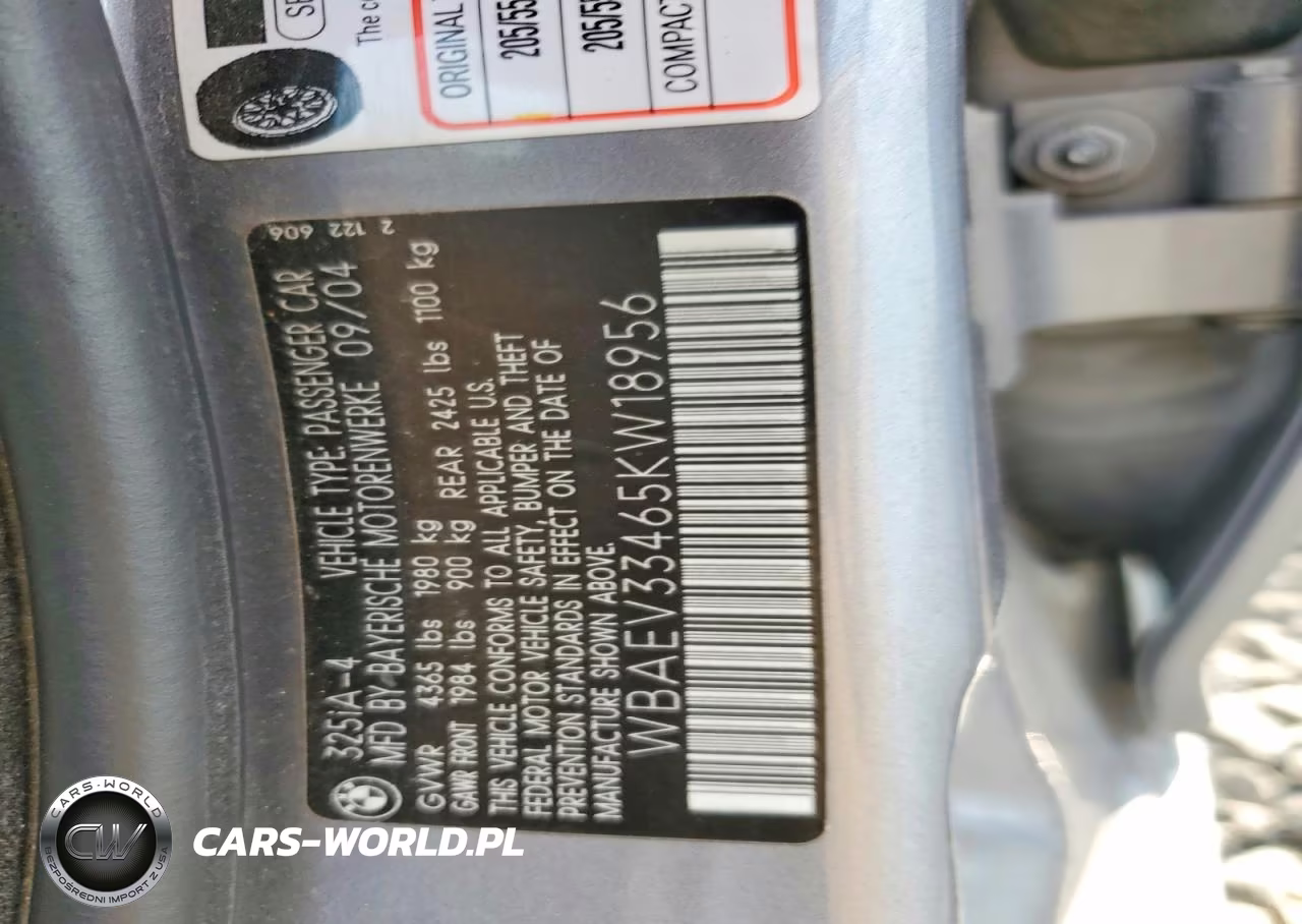 2005 BMW 325 I VIN:WBAEV33465KW18956 - 12